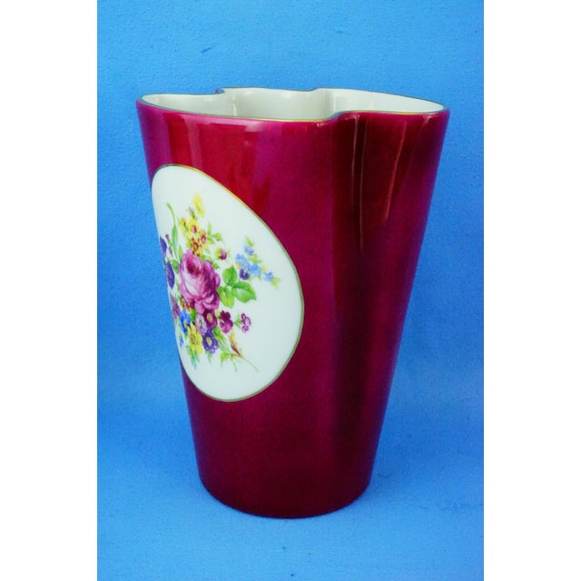 Ceramic Vintage Porcelain Cartoccio-Shaped Vase by Guido Andlovitz for SCI Verbano, 1930s For Sale - Image 7 of 18