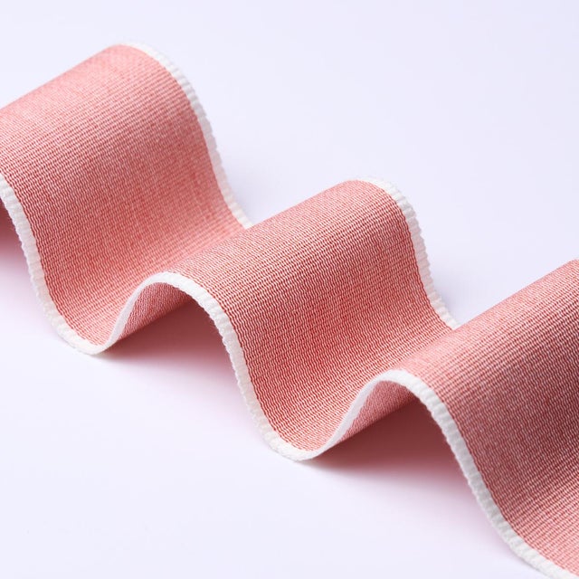 Contemporary Schumacher Sandpiper Tape Wide In Red For Sale - Image 3 of 3