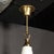 Mid-Century Modern Murano Glass & Brass Banded Detailed Pendant Chandelier For Sale - Image 15 of 18