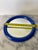 Plastic Vintage Postmodern Primary Blue Round Wall Mirror — Memphis Style Plastic Mirror, 1980s For Sale - Image 7 of 7