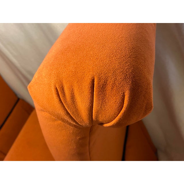 Slipper Chairs in Burnt Orange by Century Furniture - A Pair For Sale - Image 11 of 16