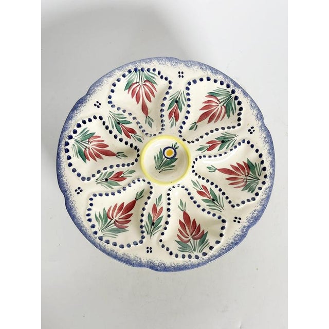 White Oyster Plates, France, 1950s, Set of 4 For Sale - Image 8 of 9