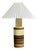 Eriksen Keramik, Large Table Lamp, Beige Stoneware, Denmark, 1970s For Sale
