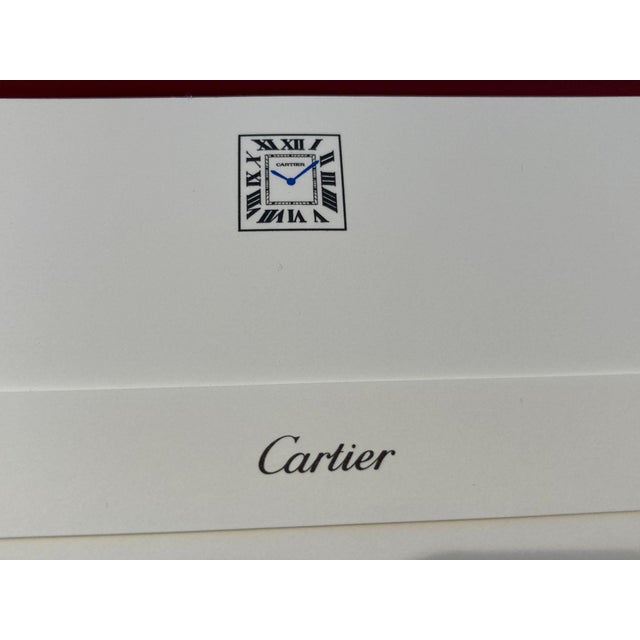 Late 20th Century Cartier Paris “Tank” Stationery Set, 10 Cards & Envelopes in Original Box 1990s For Sale - Image 5 of 12
