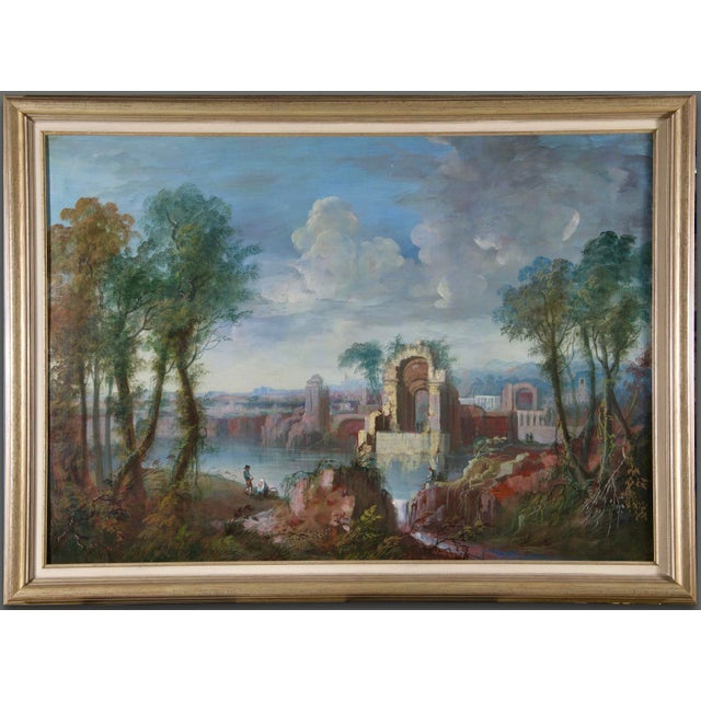 Maria Luigia Raggi, 18th Century Italian Capriccio Landscape Painting For Sale - Image 9 of 13