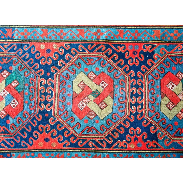 Early 20th Century Persian Kazak Rug For Sale - Image 12 of 15
