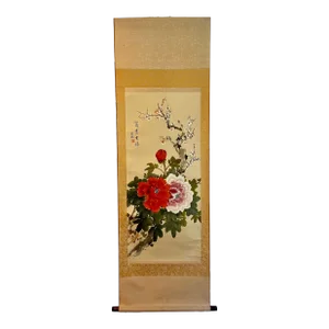 Vintage Original Chinese Paper and Silk Scroll Painting by 宗湘 Zhong Shiang