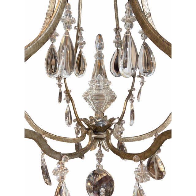 2000 - 2009 Dennis and Leen Formations French Crystal Primitive Chandelier For Sale - Image 5 of 6