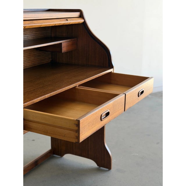 Danish Modern Rolltop Desk For Sale - Image 17 of 18