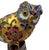 Vintage Chinese Cloisonné Owls on Wood Stump Bases - A Pair For Sale - Image 9 of 12