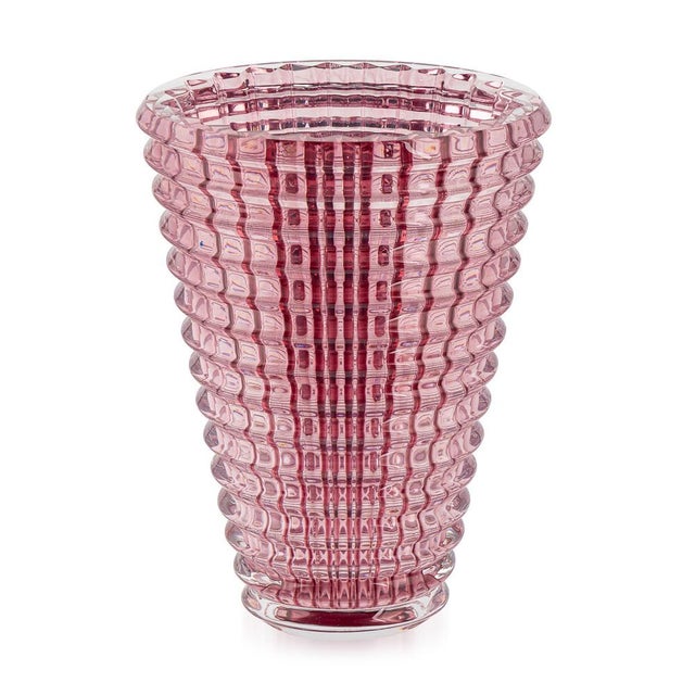 French crystal vase made by the world renowned glass manufacturer baccarat. Made in france this elegant vase features an...