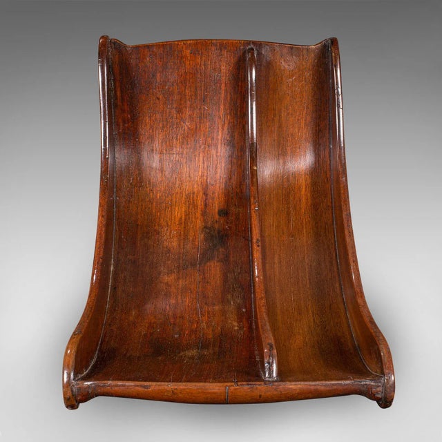 Wood Antique Butler's Stilton Stand, English, Cheese Truckle Crescent, Georgian, 1780 For Sale - Image 7 of 10