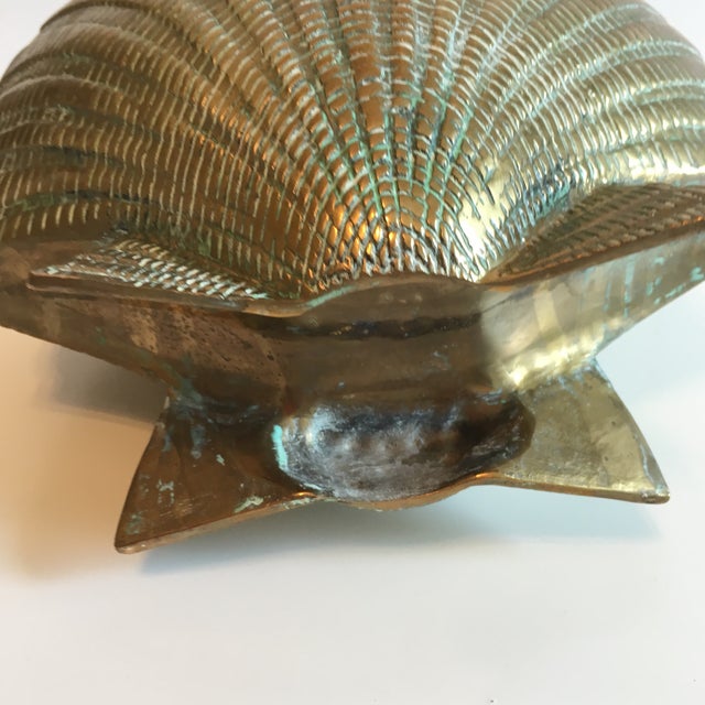 Vintage Brass Shell Vase Chairish