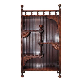 Victorian Hand Carved Four Tier Shelf For Sale