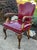 Carved Wood Library Chair Vintage English Regency Style 40s For Sale In Philadelphia - Image 6 of 12