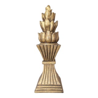 Decorative Gold Finial Statue For Sale