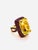 Bochic “Orient” Vintage Natural Ruby & Lemon Quartz Ring Set In 18 K Gold & Silver Natural Ruby 2 Carat Natural Lemon...