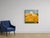 Yellow Golden Fields by Justin Wheatley | Acrylic on Canvas White Barn With Gold Fields For Sale - Image 8 of 12
