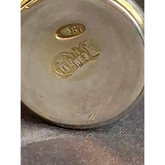 Antique Russian 84 Silver Kiddush Cups Pair Heirs of Zakhoder Kiev 1908-1917 For Sale - Image 11 of 16