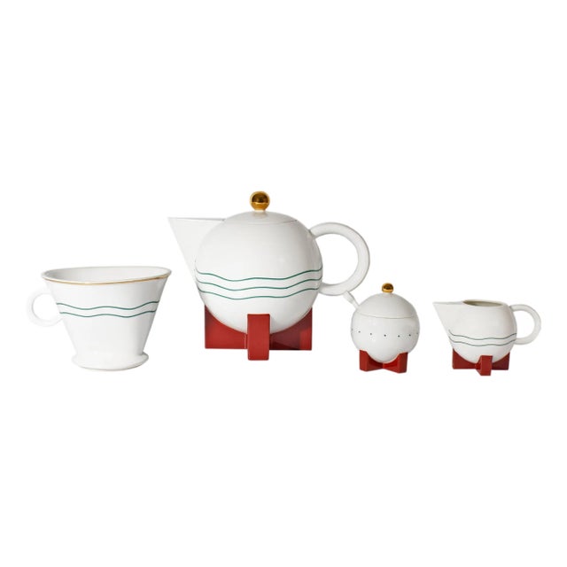Swid Powell 1987 “The Big Dripper” Postmodern Coffee Set by Michael Graves For Sale