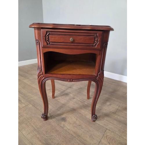 Antique French Louis XV Style Bedside Cabinets, Set of 2 For Sale - Image 13 of 14