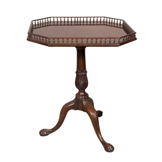 George III Style Mahogany Tilt Top Table For Sale - Image 11 of 12