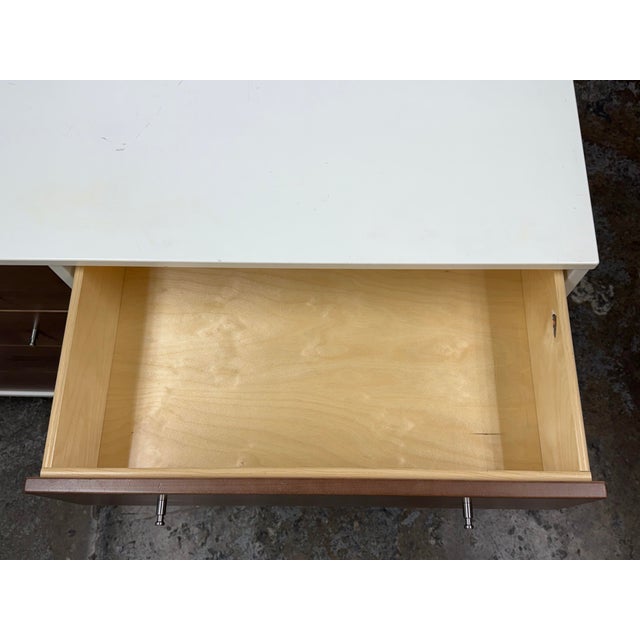 Room & Board Moda White Eight Drawer Dresser For Sale - Image 10 of 12