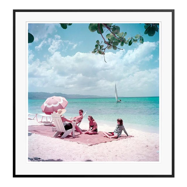 Toni Frissell 'Jamaica Parasol' Archival Pigment Print Framed in Black For Sale