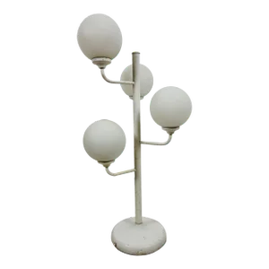 Midcentury White 4-Arm Space Age Floor Lamp, Germany, 1960s