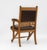 Gothic Revival Ash & Leather Armchair Desk, 1860s For Sale - Image 12 of 14