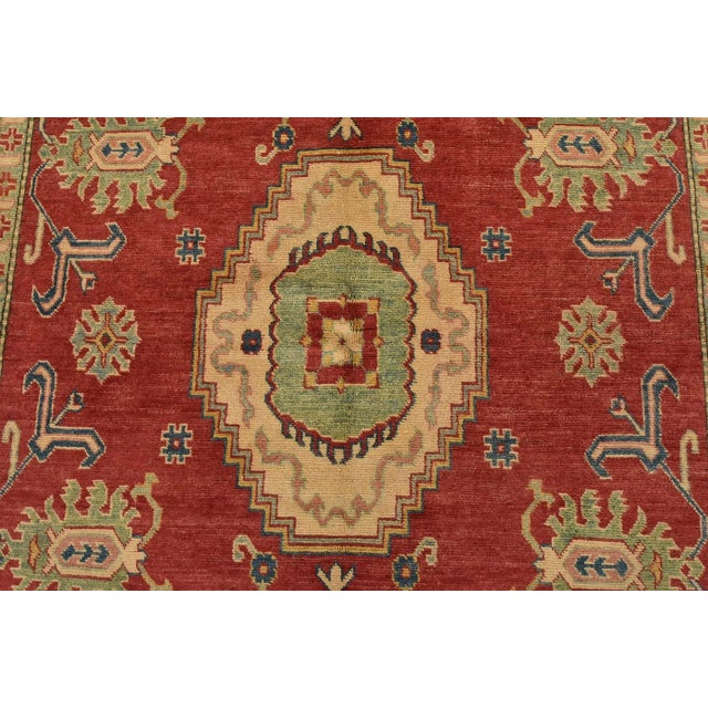 2020s Kazak Rug 6’4” X 9’1” Red Wool Hand-Knotted Oriental Carpet For Sale - Image 5 of 13