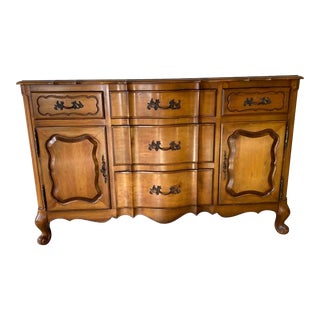 Late 20th Century Solid Maple Credenza For Sale