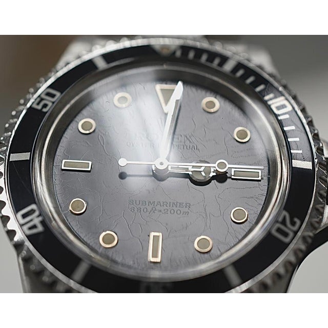 Late 20th Century Men's Rolex Submariner Stainless Watch Black Spider Dial For Sale - Image 5 of 8
