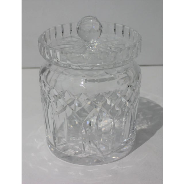 1940s American Cut Glass Biscuit Jar With Cover For Sale - Image 10 of 10