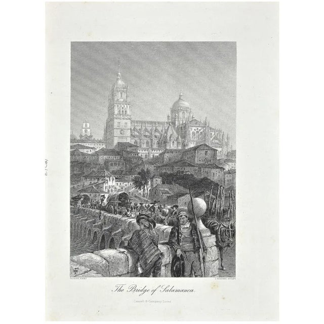The Bridge of Salamanca is a lithograph on paper realized by John Godfrey in the 19th Century. Signed on the plate on the...