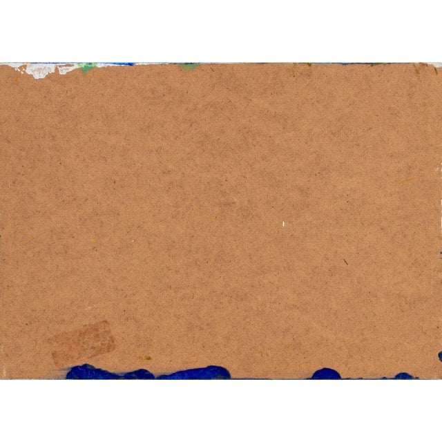 Robert O'Meara Abstract Composition in Green Oil For Sale - Image 4 of 4