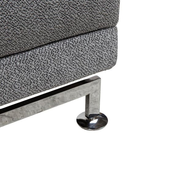 Modern Moule Fabric Stool in Grey from Brühl For Sale - Image 3 of 8