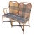 Traditional Restored Aesthetic Movement Tiger & Tortoise Bamboo Bench Settee W/ Woven Seat For Sale - Image 3 of 8