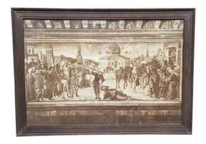 Early 20th Century "St. George and the Dragon" Framed Print