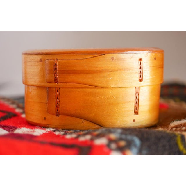 1920s Vintage Swedish Bent Wooden Tine Box, 1920s For Sale - Image 5 of 12