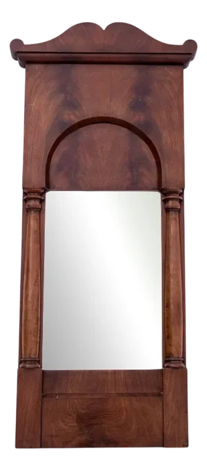Late 19th Century Mahogany Mirror, Northern Europe