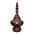 Mid-20th Century Burmese Wooden Temple Finial With Brass Stud Detailing For Sale