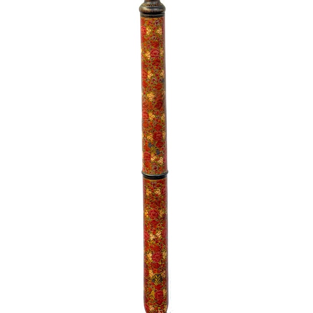 Frederick Cooper Kashmiri Polychrome Lacquer Floor Lamp, Circa 1970s For Sale - Image 12 of 18