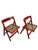 Red Lacquered Trieste Folding Chairs attributed to Aldo Jacober, 1960s, Set of 2 For Sale - Image 10 of 10