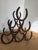 Mid-Century Modern Vintage Horseshoe Wine Rack For Sale - Image 3 of 5