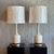 1960s 1960s Pair of MidCentury Brass and Ceramic Table Lamps For Sale - Image 5 of 5
