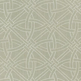 Sample - Schumacher Durance Embroidery Fabric in Mineral For Sale