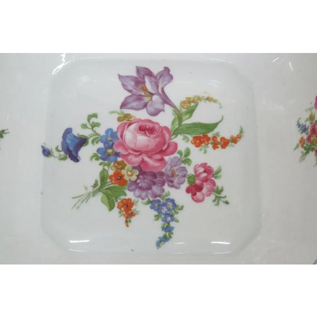 Off-white MZ Altrohlau CMR Czechoslovakia Square Serving Bowl For Sale - Image 8 of 11