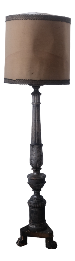 Antique Wired Candalabra Floor Lamp, 1800s