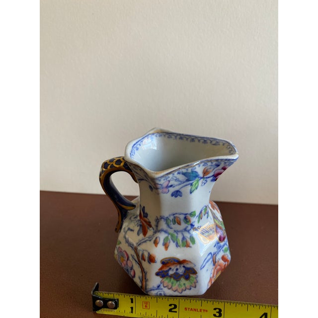 Two Early 19th Century Mason's Patent Ironstone China Pitchers Hydra Handles For Sale - Image 10 of 13